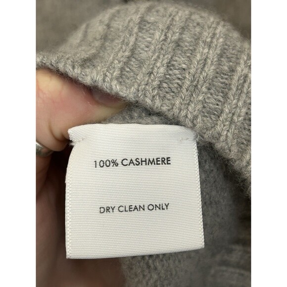White + Warren 100% Cashmere Full Button Up Cardigan Sweater Gray Women’s XS - Picture 4 of 8